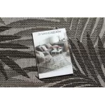 Fonott sizal floorlux tepih 20504 listovi siva / crne dzsungel 140x200 cm