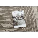 Fonott sizal floorlux tepih 20504 listovi pezsgő / tamno siva dzsungel 160x230 cm