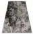 Fonott sizal floorlux tepih 20491 virágok siva / crne 200x290 cm
