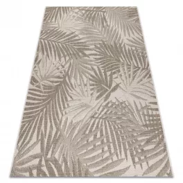   Fonott sizal floorlux tepih 20504 listovi pezsgő / tamno siva dzsungel 80x150 cm
