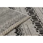 Fonott sizal floorlux tepih 20510 siva / crne 60x110 cm