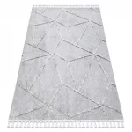 tepih SEVILLA Z791C mozaik siva / csík bijela Rojt Berber shaggy 80x150 cm