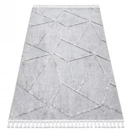   tepih SEVILLA Z791C mozaik siva / csík bijela Rojt Berber shaggy 80x150 cm