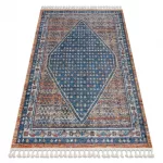 Modern tepih BELLE BG58A tamnoplava / bež Rojt 140x190 cm