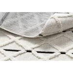 tepih SEVILLA Y611A gyémánt smeđa / bijela Rojt Berber shaggy 140x190 cm