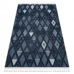tepih SEVILLA Y499B gyémánt plava Rojt Berber shaggy 140x190 cm