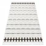tepih SEVILLA Y611A gyémánt smeđa / bijela Rojt Berber shaggy 80x150 cm