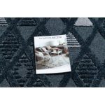 tepih SEVILLA Y499B gyémánt plava Rojt Berber shaggy 160x220 cm