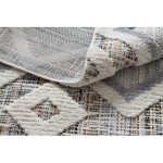 tepih SEVILLA Y523C gyémánt siva / žuta ehér Rojt Berber shaggy 180x270 cm