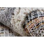 tepih SEVILLA Y523C gyémánt siva / žuta ehér Rojt Berber shaggy 180x270 cm