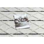 tepih SEVILLA Y611A gyémánt smeđa / bijela Rojt Berber shaggy 180x270 cm