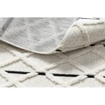 tepih SEVILLA Y611A gyémánt smeđa / bijela Rojt Berber shaggy 180x270 cm