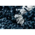 tepih BERBER UNION 3488 Lóhere Marokkói Trellis plava / krem Rojt shaggy 140x190 cm