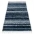 tepih BERBER UNION 4080 Csík plava / krem Rojt shaggy 160x220 cm