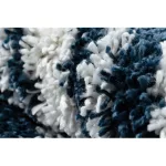 tepih BERBER UNION 4080 Csík plava / krem Rojt shaggy 160x220 cm