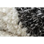 tepih BERBER UNION 4079 Csík siva / krem Rojt shaggy 180x270 cm