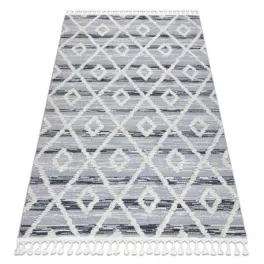   tepih SEVILLA Z555A gyémánt siva / bijela Rojt Berber shaggy 80x150 cm