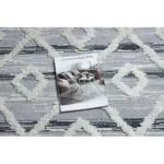 tepih SEVILLA Z555A gyémánt siva / bijela Rojt Berber shaggy 80x150 cm