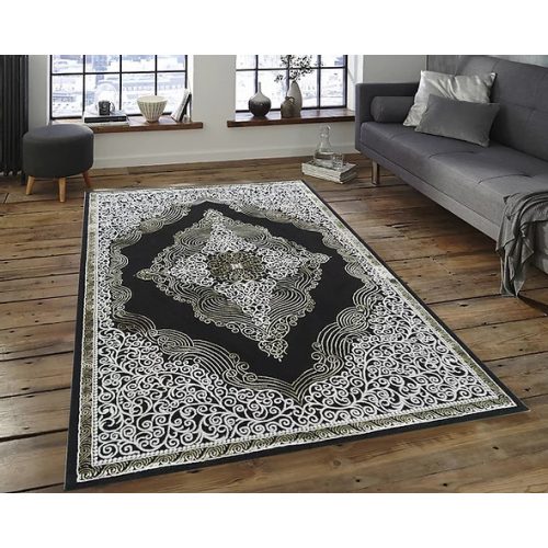  Ber. Tepih ELITE 3935 crno-zlatni 140 x 190 cm