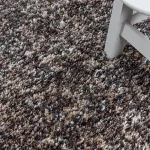  Ay. ENJOY 4500 160 x 160 cm taupe-smeđi čupavi tepih - okrugli