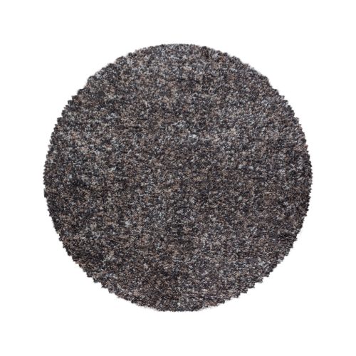  Ay. ENJOY 4500 200 x 200 cm taupe-smeđi čupavi tepih - okrugli