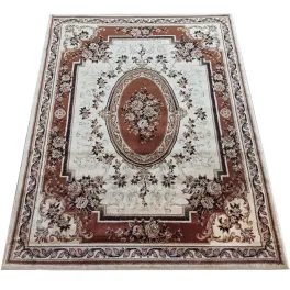  Dy. Exclusive 04 N - smeđi tepih s rozetom 80 x 150 cm