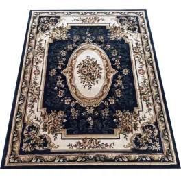  Dy. Exclusive 04 N - tamnoplavi tepih s rozetom 80 x 150 cm