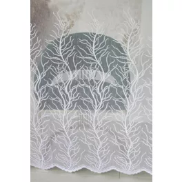  TRD. Gotova zavjesa s uzorkom Drvo života Bijela 300x180cm