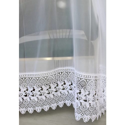  Gotova zavjesa Pariz bijela Vezena 400x170cm