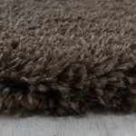 Fluffy 3500 Brown 120 X 120 - okrugli tepih