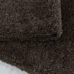 Fluffy 3500 Brown 80 X 80 - okrugli tepih