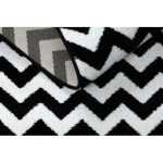  Skica tepiha - F561 krem/crna - Zigzag 240x330 cm