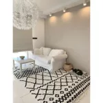 tepih BERBER SAFI N9040 bijela / crne Rojt shaggy 200x290 cm