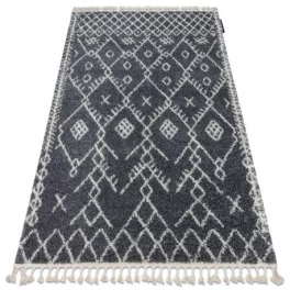   tepih BERBER TANGER B5940 siva / bijela Rojt shaggy 160x220 cm