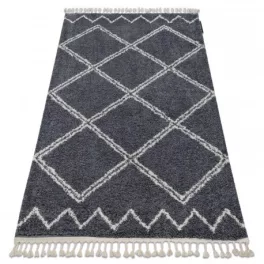   tepih BERBER ASILA B5970 siva / bijela Rojt shaggy 160x220 cm