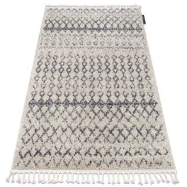 tepih BERBER AGADIR G0522 krem / siva Rojt shaggy 160x220 cm