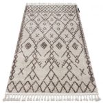 tepih BERBER TANGER B5940 bež / smeđa Rojt shaggy 120x170 cm