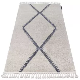 tepih Berber meknes B5910 krem / siva Rojt shaggy 80x150 cm