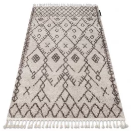   tepih BERBER TANGER B5940 bež / smeđa Rojt shaggy 80x150 cm