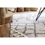 tepih BERBER TANGER B5940 bež / smeđa Rojt shaggy 80x150 cm