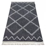 tepih BERBER ASILA B5970 siva / bijela Rojt shaggy 80x150 cm