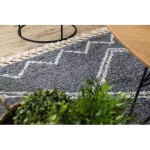 tepih BERBER ASILA B5970 siva / bijela Rojt shaggy 80x150 cm