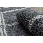 tepih BERBER ASILA B5970 siva / bijela Rojt shaggy 80x150 cm