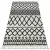 tepih BERBER SAFI N9040 bijela / crne Rojt shaggy 80x150 cm