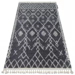 tepih BERBER TANGER B5940 siva / bijela Rojt shaggy 140x190 cm