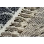 tepih BERBER TANGER B5940 siva / bijela Rojt shaggy 140x190 cm