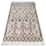 tepih BERBER TANGER B5940 bež / smeđa Rojt shaggy 140x190 cm