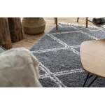 tepih BERBER ASILA B5970 siva / bijela Rojt shaggy 140x190 cm