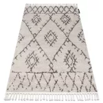 tepih BERBER FEZ G0535 bež / smeđa Rojt shaggy 140x190 cm