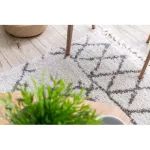 tepih BERBER FEZ G0535 bež / smeđa Rojt shaggy 140x190 cm